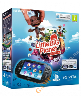 Игровая приставка PS Vita WiFi Bundle (карта памяти 4Gb и ваучер на скачку игры Little Big Planet)