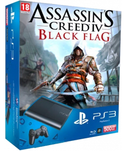 Игровая приставка Sony Playstation 3 Super Slim 500Gb Bundle (Assassin's Creed 4 Black Flag)