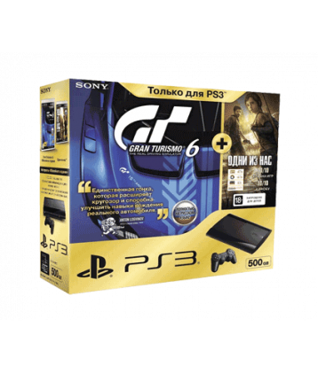 Игровая приставка Sony Playstation 3 Super Slim 500Gb Bundle (GT6 + The Last of Us)