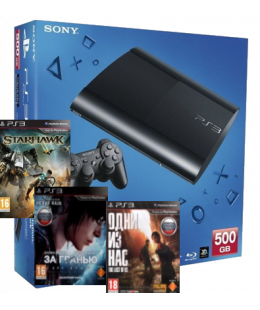 Игровая приставка Sony Playstation 3 Super Slim 500Gb Bundle (The Last of Us + Beyond: Two Souls + Star Hawk)