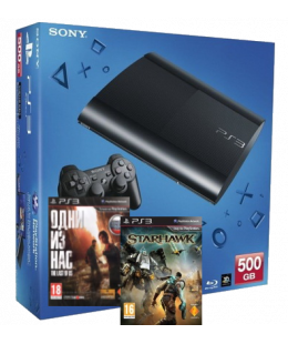 Игровая приставка Sony Playstation 3 Super Slim 500Gb Bundle (The Last of Us + Star Hawk)