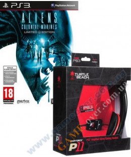 Бандл игровой: Aliens: Colonial Marines Limited Edition + наушники Turtle Beach Earforce P11 PS3