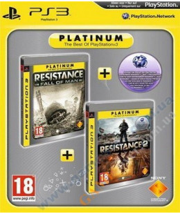 Бандл игровой: Resistance Fall of Man Platinum + Resistance 2 Platinum PS3