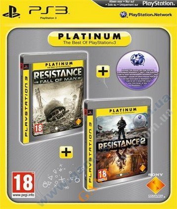 Бандл игровой: Resistance Fall of Man Platinum + Resistance 2 Platinum PS3