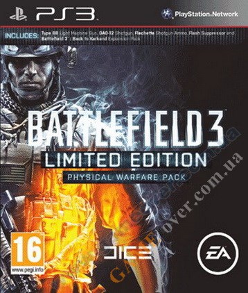 Battlefield 3 Limited Edition Physical Warfare Pack (мультиязычная) PS3