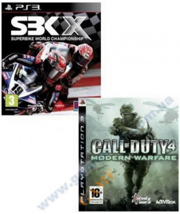 Бандл игровой: Call Of Duty 4: Modern Warfare + SBK X: Superbike World Championship PS3