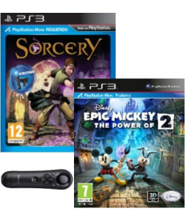 Бандл игровой: Playstation Move Navigation + Disney Epic Mickey: The Power Of 2 + Sorcery (Move) PS3