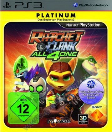 Ratchet and Clank: All 4 One Platinum PS3