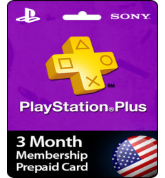 Подписка PlayStation Plus USA 3 мес (ключ активации) PSN