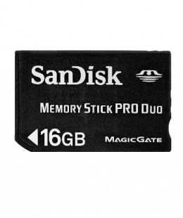 Карта памяти Sandisk Memory Stick Pro Duo 16 Gb PSP