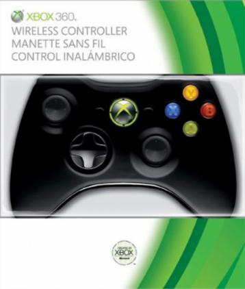 Контроллер безпроводной Xbox 360 черный (блистер)